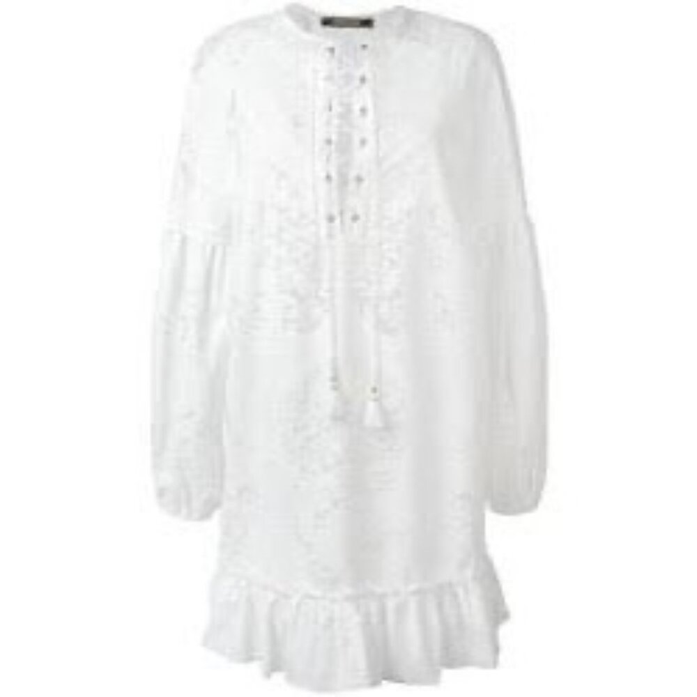 Roberto Cavalli Gold Script Tunic Dress Sofia Coppola Film Collab IT 46 (US 10)